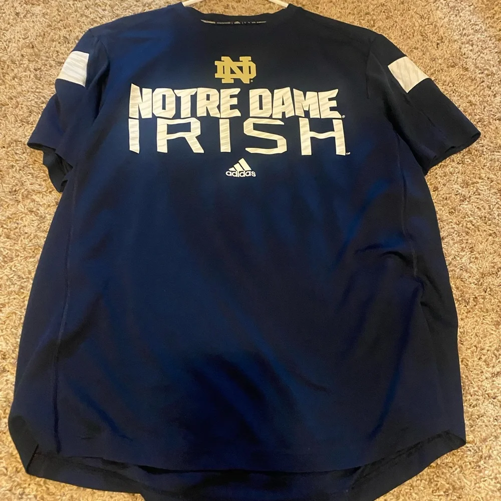 Adidas Navy Notre Dame Irish Tee